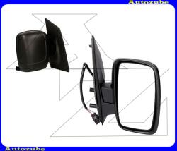 PEUGEOT EXPERT 2 2007.03-2016.05 Visszapillantó tükör jobb, elektromos "SZIMPLA" fűthető-domború tükörlappal, hőmérős, fekete borítással 309-0085