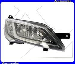 FIAT DUCATO 3 2014.01-2023.12 Fényszóró jobb (2xH7/W21/5W) króm keretes, nappali fénnyel, motorral DEPO 552-1145RMLDEM1