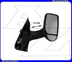 FORD TRANSIT 4 2000.03-2006.03 /V184/ Visszapillantó tükör jobb "HOSSZÚ-karos" kívűlről állítható, domború tükörlappal, fekete borítással (kar: 150mm) 310-0179
