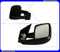 VW LT 1996.01-2005.12 /2D/ Visszapillantó tükör jobb, kívűlről állítható, domború tükörlappal, fekete borítással 337-0103