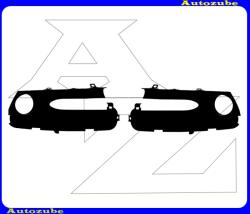 RENAULT GRAND SCENIC 2012.01-től. /J95/ Első lökhárító rács szett "2013.09. -től" ködlámpás, matt fekete (bal+jobb) URG11-34120