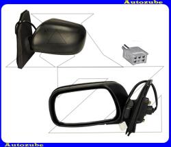 TOYOTA COROLLA 2002.01-2004.05 /E120, 130/ Visszapillantó tükör bal, elektromos, fűthető-domború tükörlappal, fényezhető borítással /szögletes csatlakozós/ 336-0070