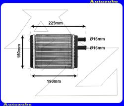 Austin Mini 850-1300 1959.01-2000.01 Fűtőradiátor 147x137x42 V02006083