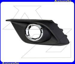 MAZDA 3 2013.04-2017.01 /BM/ Első lökhárító rács bal, fekete, ködlámpás, krómgyűrűvel NCA18-34141