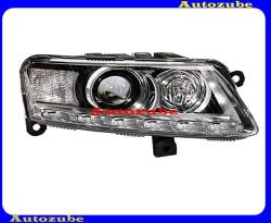 AUDI A6 C6 2008.08-2011.09 /4F/ Fényszóró jobb XENON, nappali fénnyel (D3S/H7/LED) (izzó elektronika és motor nélkül) DEPO 446-1124R-LDHEM