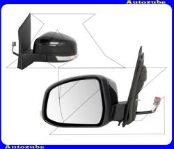 FORD FOCUS MK2 2007.12-2011.02 Visszapillantó tükör bal, elektromos, fűthető-aszférikus tükörlappal, kilépőfénnyel, fekete borítással, irányjelzővel MFD227-L