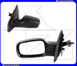 RENAULT CLIO 3 2005.10-2008.12 Visszapillantó tükör bal, manuális, aszférikus tükörlappal, fekete borítással MRN126-L