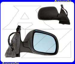 AUDI A4 B5 1994.11-1998.12 /8D/ Visszapillantó tükör jobb, elektromos, fűthető-domború-kék tükörlappal, fényezhető borítással "KIS-házas" 6126502