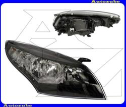 RENAULT MEGANE 3 2008.10-2012.03 Fényszóró jobb fekete házas, nappali fénnyel (2xH7/P21W) motorral DEPO 551-1178RMLDEM2