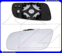 VW LUPO 1998.04-2005.04 /6X/ Visszapillantó tükörlap bal, fűthető-aszférikus-kék /Nagy-tükörházhoz/ (tartólappal) 6439127