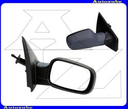 RENAULT CLIO 3 2005.10-2008.12 Visszapillantó tükör jobb, manuális, domború tükörlappal, hőmérős, alapozott borítással 6106175