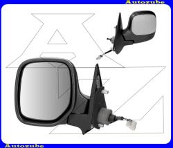 PEUGEOT PARTNER 1 1996.06-2002.11 Visszapillantó tükör bal, manuális, fűthető-domború tükörlappal, fényezhető borítással MPG804-L
