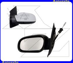 VW FOX 2005.01-2011.10 /5Z/ Visszapillantó tükör bal, manuális, aszférikus tükörlappal, fényezhető borítással /RENDELÉSRE/ MVW194-L