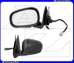 ROVER 400 1995.11-2000.03 /RT/ Visszapillantó tükör bal, elektromos, fűthető-domború tükörlappal, fekete borítással 329-0012