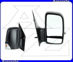 VW CRAFTER 1 2006.10-2016.10 /2E/ Visszapillantó tükör jobb "2010.10. -ig/RÖVID-KAROS" elektromos, fűthető tükörlappal, fekete borítással, irányjelzővel (csatlakozó az alaplapon) MMB805-R