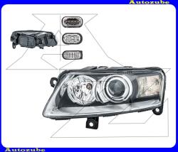 AUDI A6 C6 2004.05-2009.02 /4F/ Fényszóró bal Bi-XENON (D2S/P21W) kanyarkövetős, motorral (izzó és elektronika nélkül) HELLA /RENDELÉSRE/ 1ZS 009 701-111