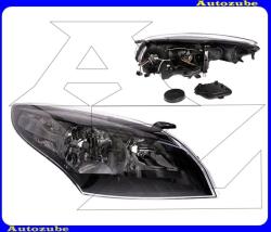 RENAULT MEGANE 3 2008.10-2012.03 Fényszóró jobb fekete házas, nappali fénnyel (2xH7/P21W) motorral TYC 20-11875-15-2