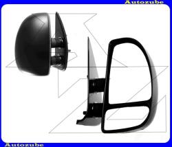 FIAT DUCATO 2 2002.01-2006.06 /230, 244/ Visszapillantó tükör jobb "RÖVID-karos" kívűlről állítható, domború tükörlappal, fekete borítással (kar: 80mm) 305-0087