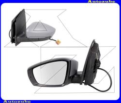 VW POLO 5 2009.06-2014.04 /6R/ Visszapillantó tükör bal, manuális, aszférikus tükörlappal, fényezhető borítással, irányjelzővel MVW210-L