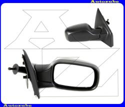 RENAULT CLIO 3 2005.10-2008.12 Visszapillantó tükör jobb, manuális, domború tükörlappal, hőmérős, fekete borítással MRN126-R