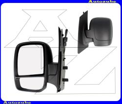 CITROEN JUMPY 2 2007.03-2016.05 Visszapillantó tükör bal, manuális "OSZTOTT" domború tükörlappal, fekete borítással MFT832-L