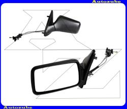 VW VENTO 1992.01-1998.09 /1H/ Visszapillantó tükör bal, manuális, sík tükörlappal, fekete borítással (kivéve: Cabrio) MVW130-L