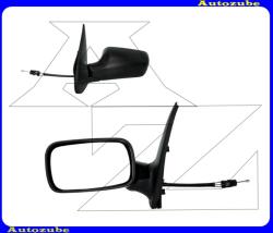 FIAT PALIO 1997.01-2001.12 Visszapillantó tükör bal "5 ajtós és Kombi" manuális, sík tükörlappal, fekete borítással MFT122-L
