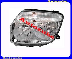 DACIA DUSTER 1 2010.02-2013.05 /X79/ Fényszóró bal króm házas (H7/H1) kézi/elektromos állítású is. DEPO 551-1186L-LDEM1
