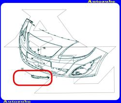 OPEL MERIVA B 2009.09-2014.06 /S10/ Első lökhárító díszléc bal (radarlyukas) /Gyári alkatrész/ (Egyedi rendelésre, NEM visszáruzható) 93168380