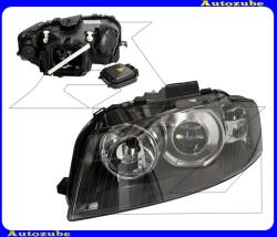 AUDI A3 3-ajtós 2003.05-2005.09 /8P/ Fényszóró bal XENON (D2S/H7) motorral, izzó és elektronika nélkül (Hella-típusú) TYC 20-11686-05-2
