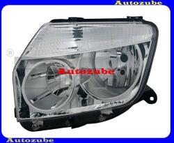 DACIA DUSTER 1 2010.02-2013.05 /X79/ Fényszóró bal króm házas (H7/H1) kézi/elektromos állítású is. TYC 20-12478-05-2