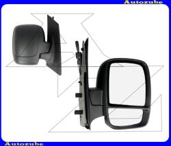 CITROEN JUMPY 2 2007.03-2016.05 Visszapillantó tükör jobb, manuális "OSZTOTT" domború tükörlappal, fekete borítással MFT832-R