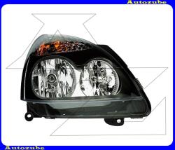 RENAULT CLIO 2 2001.06-2005.09 Fényszóró jobb, fekete házas (H7/H1) motor nélkül HELLA /RENDELÉSRE/ 1DB 008 461-201