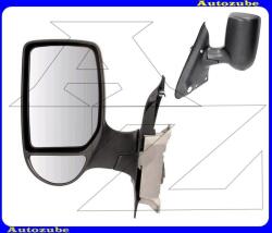 FORD TRANSIT 5 2006.04-2014.04 /V347/ Visszapillantó tükör bal "RÖVID-karos" kívűlről állítható, domború tükörlappal, fekete borítással (kar: 110mm) 310-0086
