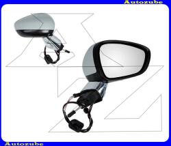 CITROEN C3 2 2010.01-2013.02 /SC/ Visszapillantó tükör jobb, elektromosan behajló, fűthető-domború tükörlappal, hőmérős, KRÓM nyakkal, alapozott borítással, irányjelzővel MCT210-R