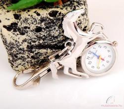  Chaoyada lovas kulcstartó óra - ezüst (chao-ez)