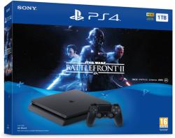Sony PlayStation 4 Slim Jet Black 1TB (PS4 Slim 1TB) + Star Wars Battlefront II