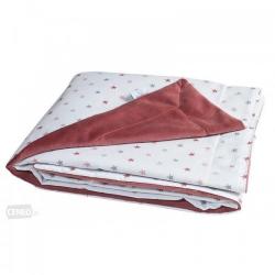 BabyMatex Paturica bebe dubla 100x75 cm Soul Red Stars