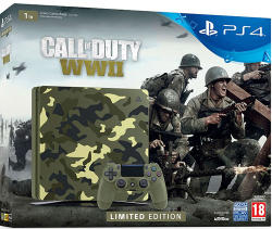 Sony PlayStation 4 Slim 1TB (PS4 Slim 1TB) Call of Duty WWII Limited Edition