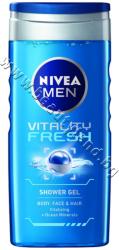 Nivea Душ гел Nivea Men Vitality Fresh Shower Gel, p/n NI-80800 - Душ гел за мъже за лице, коса и тяло с морски минерали (NI-80800)