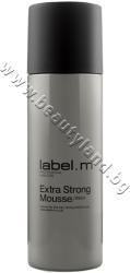 label.m Пяна за коса label. m Extra Strong Mousse, p/n LM-541 - Пяна за коса за обем със силна фиксация (LM-541)