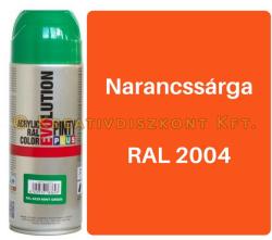 PintyPlus EVOLUTION fényes akril festék spray 200 ml Narancssárga (ns_ral2004)