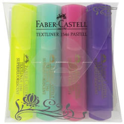 Faber-Castell Textmarker pastel FABER-CASTELL 1546, 4 buc/set, FC154610