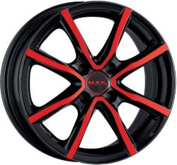 Mak Milano 4 Black & Red CB58 4/98 15x6 ET30