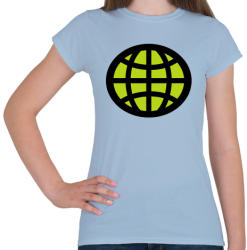 printfashion captain planet - Női póló - Világoskék (426976)