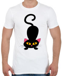 printfashion Cicmic ugrásra kész - Férfi póló - Fehér (424107)