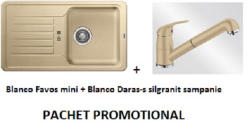BLANCO Blanco Favos Mini Silgranit Sampanie +daras-s Sampanie (518185setgz)