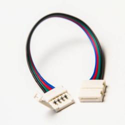 S-LIGHTLED RGB LED szalag toldóelem vezetékkel 12mm (ledsz173)