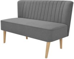 vidaXL Canapea din material textil 117 x 55, 5 x 77 cm, gri deschis (244070) Canapea