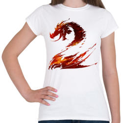 printfashion Tűzsárkány - Női póló - Fehér (433318)